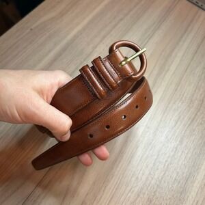 Trafalgar Belt Verlaine Calf Leather Brown Handmade USA 36